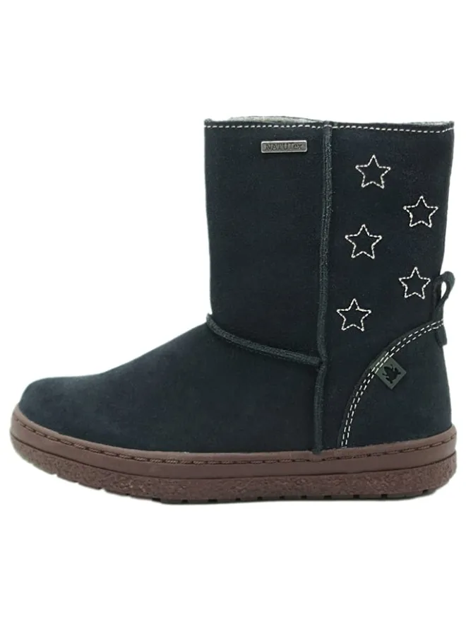 Leder-Winterstiefel in Dunkelblau>El Naturalista New