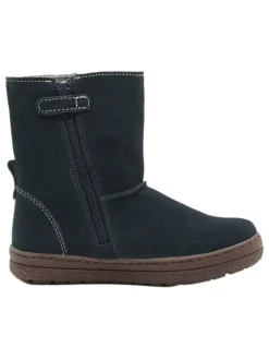Leder-Winterstiefel in Dunkelblau><noscript><img width=