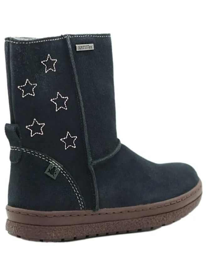 Leder-Winterstiefel in Dunkelblau>El Naturalista New