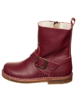 kmins Stiefel & Boots·Stiefel^Leder-Winterstiefel in Dunkelrot