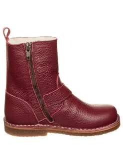 kmins Stiefel & Boots·Stiefel^Leder-Winterstiefel in Dunkelrot