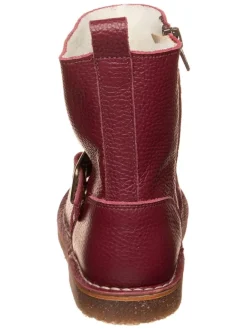 kmins Stiefel & Boots·Stiefel^Leder-Winterstiefel in Dunkelrot
