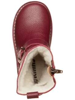 kmins Stiefel & Boots·Stiefel^Leder-Winterstiefel in Dunkelrot