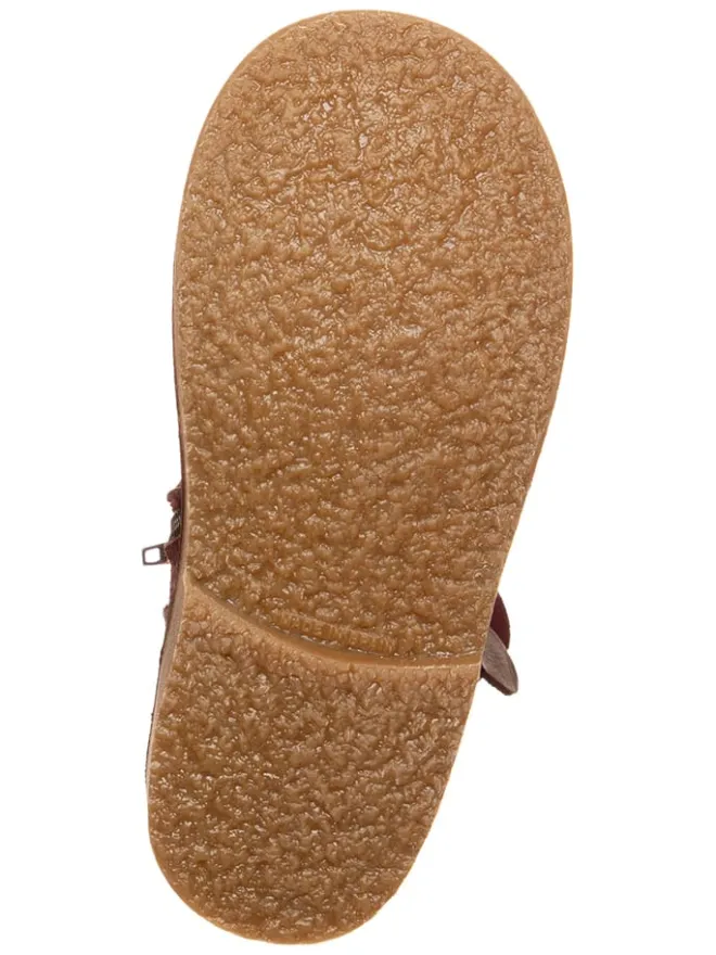 Leder-Winterstiefel in Dunkelbraun>kmins