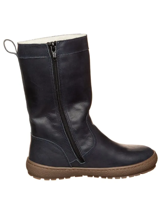 kmins Stiefel & Boots·Stiefel^Leder-Winterstiefel in Dunkelblau