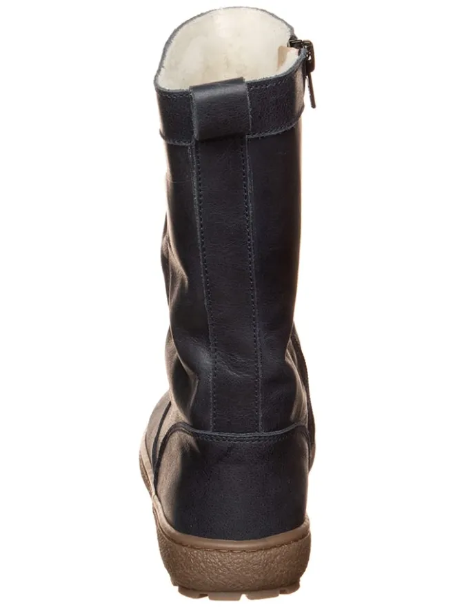 kmins Stiefel & Boots·Stiefel^Leder-Winterstiefel in Dunkelblau