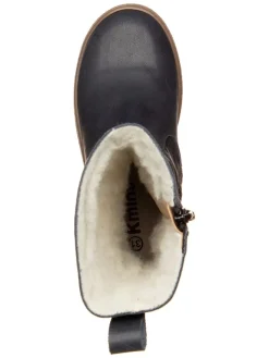 kmins Stiefel & Boots·Stiefel^Leder-Winterstiefel in Dunkelblau