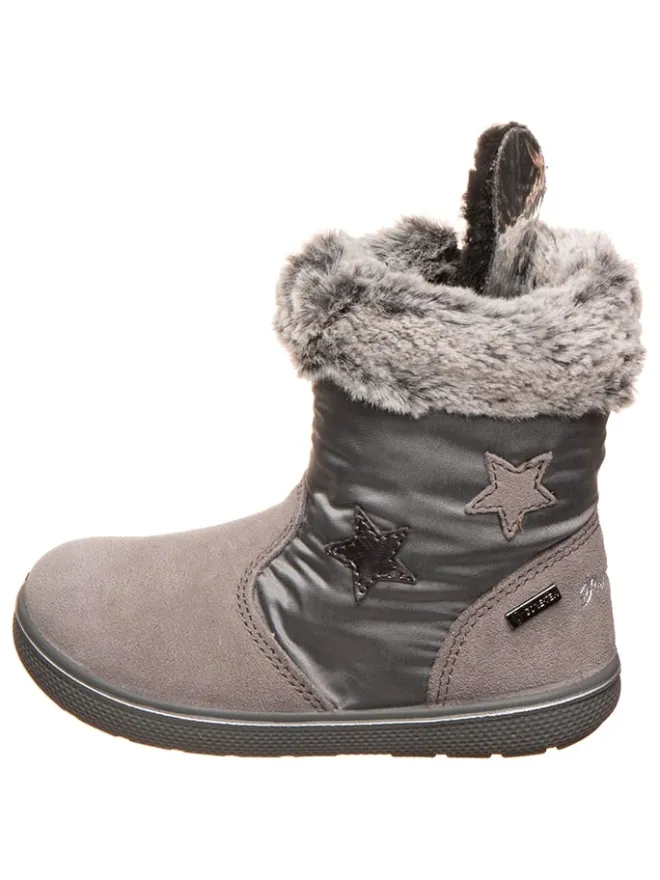 Leder-Winterstiefel in Grau>Primigi Sale