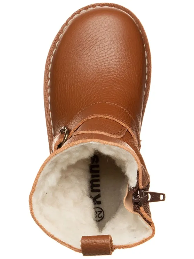 Leder-Winterstiefel in Hellbraun>kmins Best