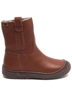 Leder-Winterstiefel in Hellbraun>bisgaard New