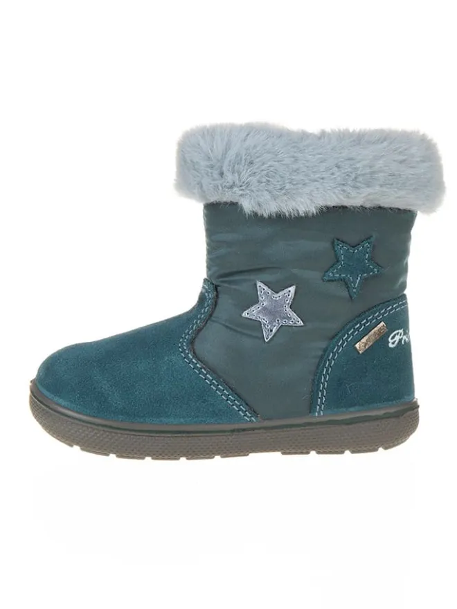 Leder-Winterstiefel in Türkis>Primigi Online