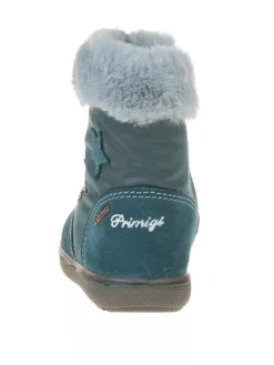 Leder-Winterstiefel in Türkis><noscript><img width=