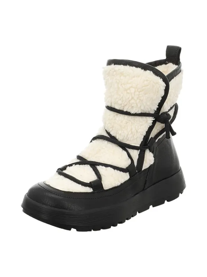 Think! Stiefel & Boots^Leder-Winterstiefel in Weiß/ Schwarz
