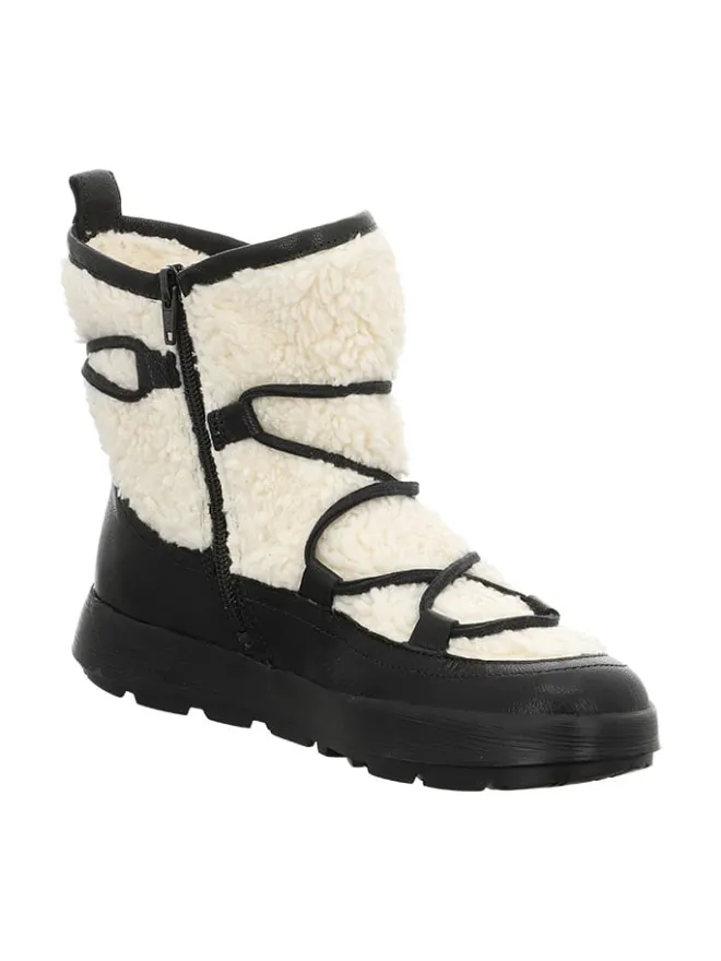 Think! Stiefel & Boots^Leder-Winterstiefel in Weiß/ Schwarz