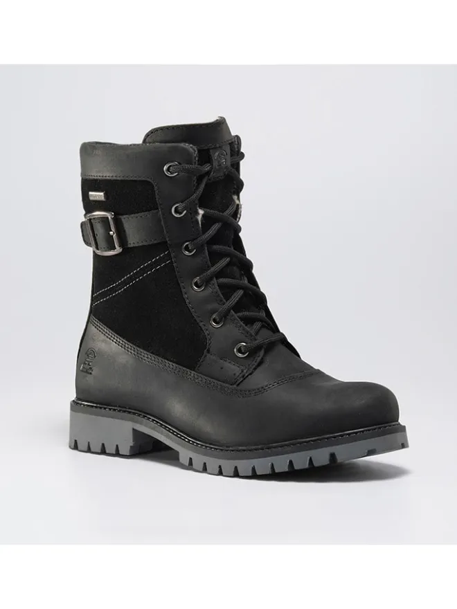 Kamik Stiefel & Boots^Leder-Winterstiefel "Roguemid" in Schwarz