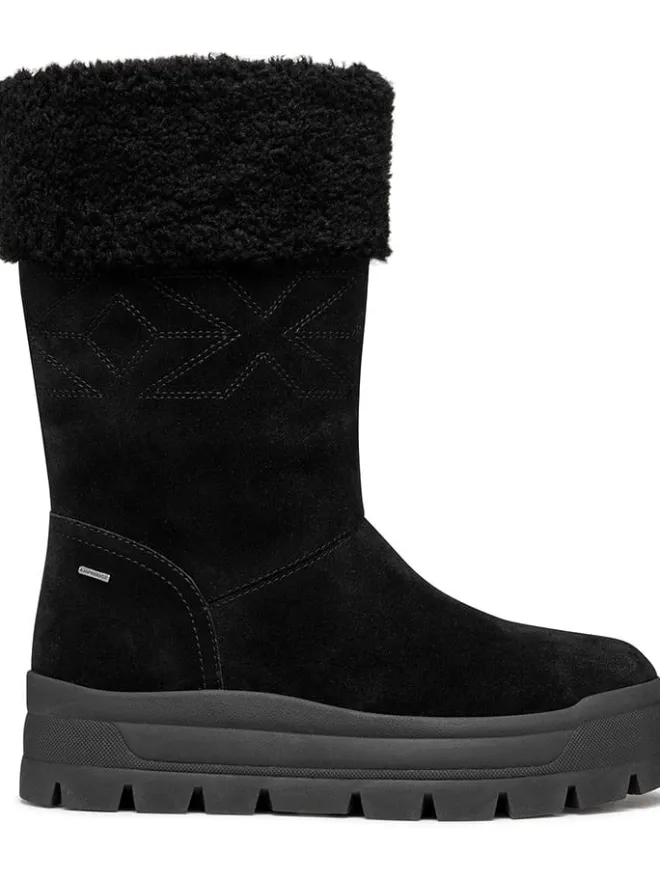 Geox Stiefel & Boots^Leder-Winterstiefel "Spherica" in Schwarz