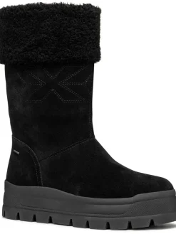 Geox Stiefel & Boots^Leder-Winterstiefel "Spherica" in Schwarz