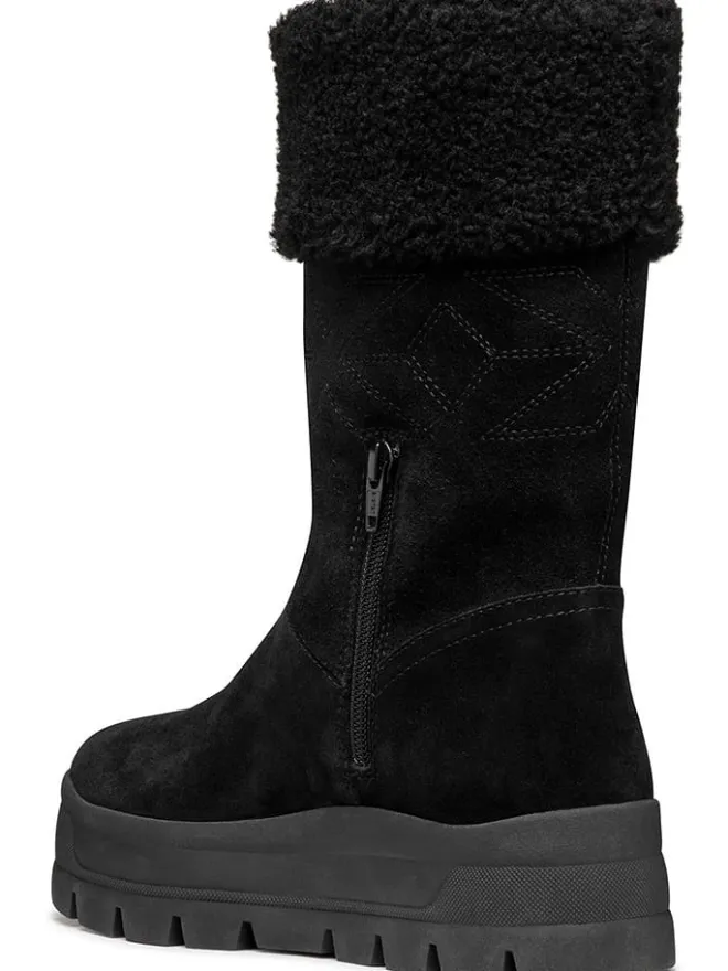 Geox Stiefel & Boots^Leder-Winterstiefel "Spherica" in Schwarz
