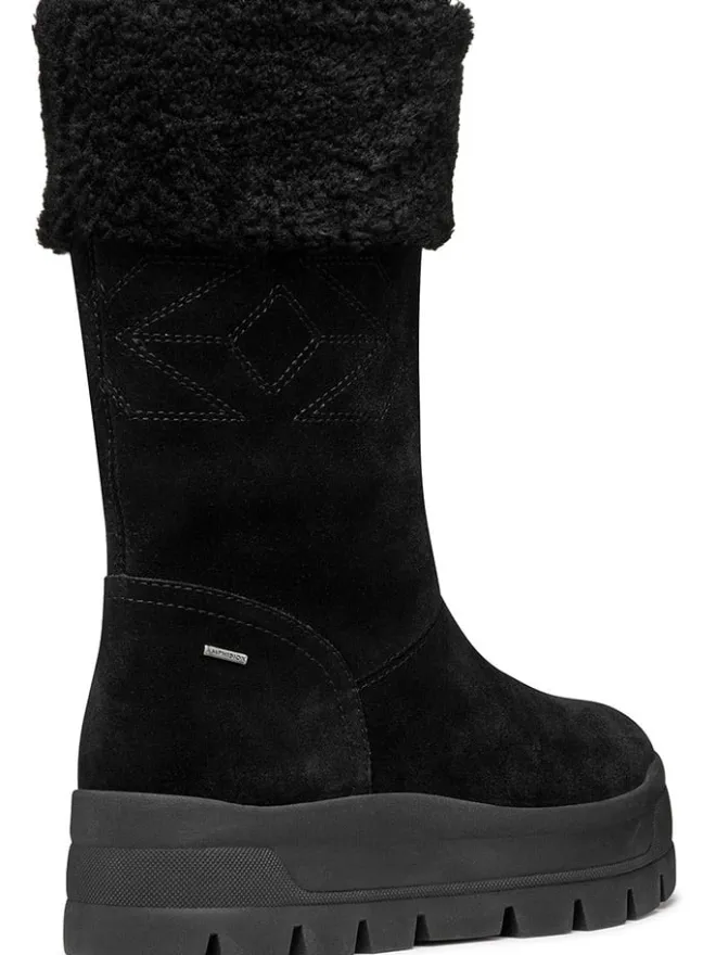 Geox Stiefel & Boots^Leder-Winterstiefel "Spherica" in Schwarz
