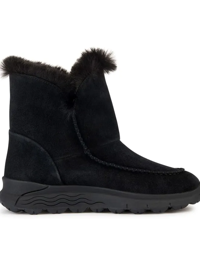 Leder-Winterstiefel "Spherica" in Schwarz>Geox Sale