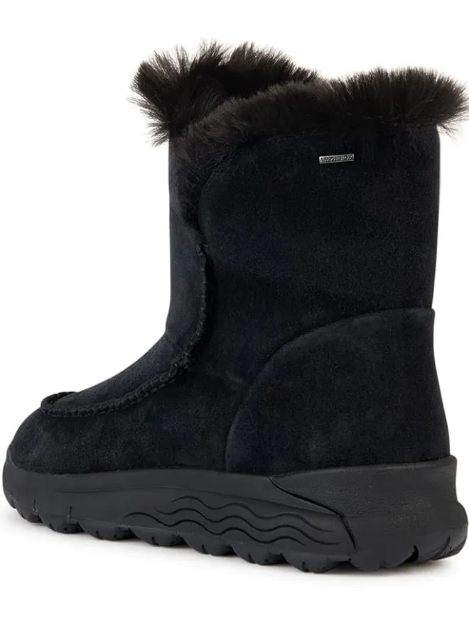 Leder-Winterstiefel "Spherica" in Schwarz>Geox Sale
