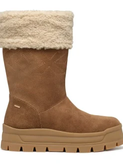 Leder-Winterstiefel "Spherica" in Hellbraun>Geox Outlet