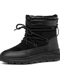 Geox Stiefel & Boots^Leder-Winterstiefel "Spherica" in Schwarz