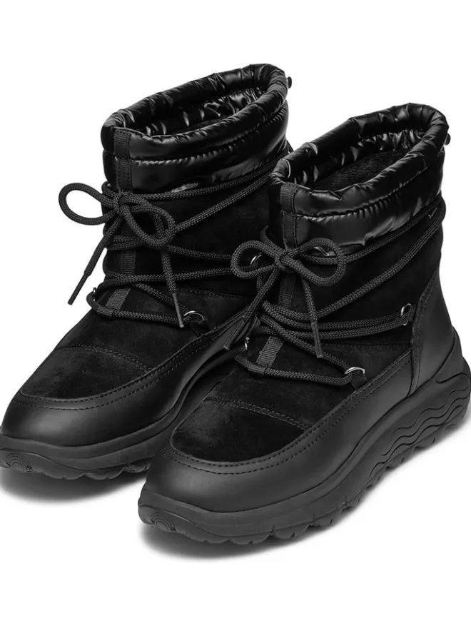Geox Stiefel & Boots^Leder-Winterstiefel "Spherica" in Schwarz