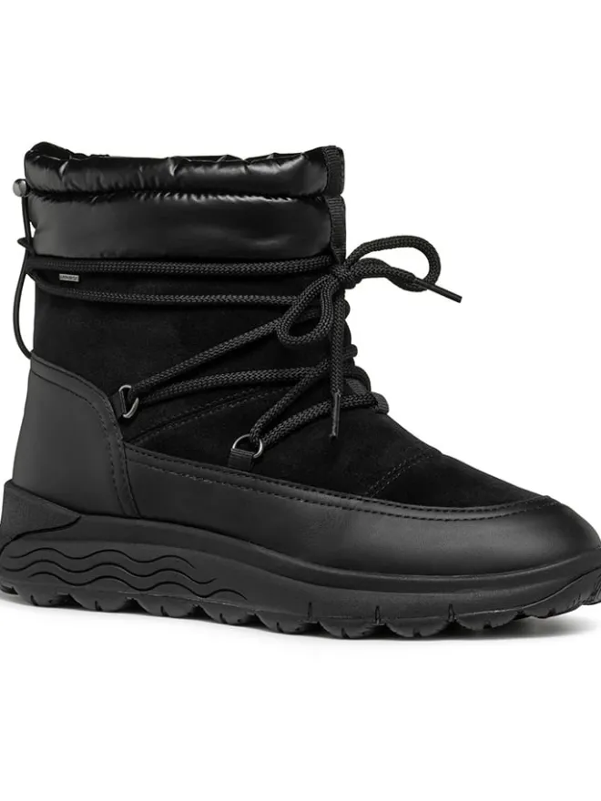 Geox Stiefel & Boots^Leder-Winterstiefel "Spherica" in Schwarz