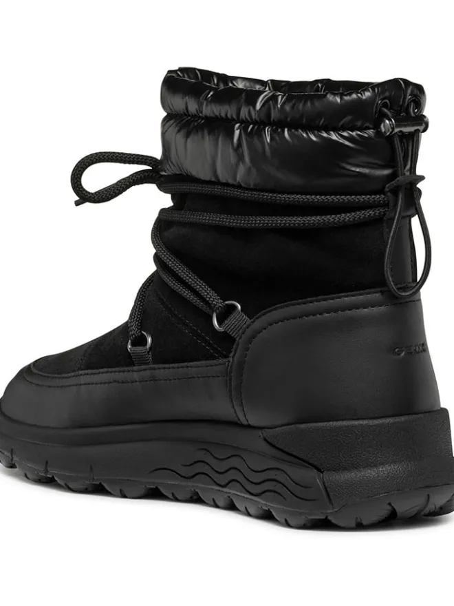 Geox Stiefel & Boots^Leder-Winterstiefel "Spherica" in Schwarz