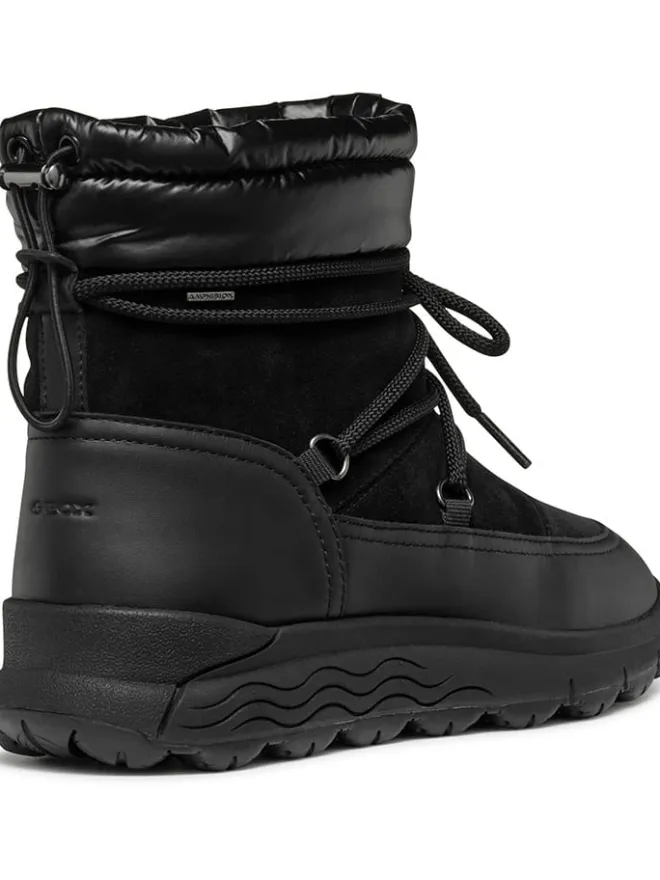 Geox Stiefel & Boots^Leder-Winterstiefel "Spherica" in Schwarz