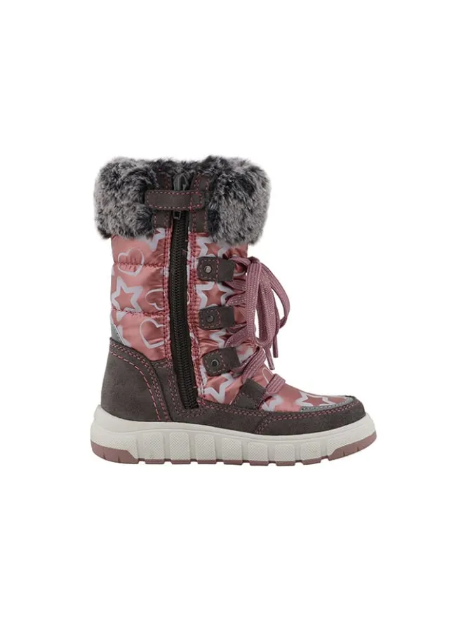 Leder-Winterstiefel "Vany" in Rosa/ Grau>Lurchi New