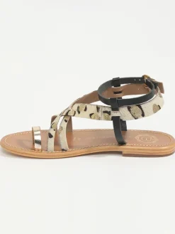 Leder-Zehensandalen 