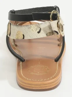 Leder-Zehensandalen 