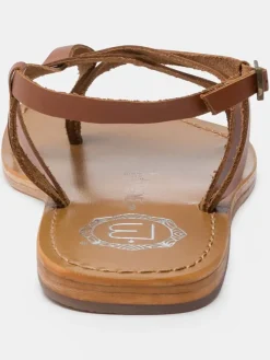 Leder-Zehensandalen 