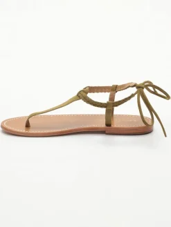 Leder-Zehensandalen 