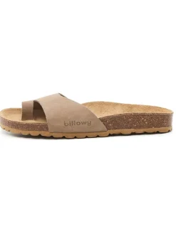 Leder-Zehentrenner in Braun>billowy Best