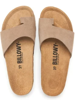 Leder-Zehentrenner in Braun><noscript><img width=