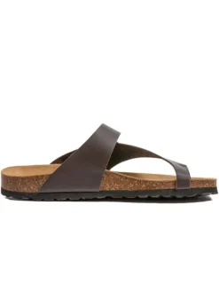 billowy Hausschuhe|Sandalen & Pantoletten^Leder-Zehentrenner in Braun