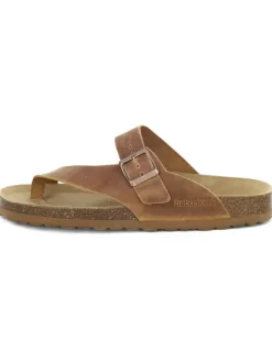 BABUNKERS Family Sandalen & Pantoletten^Leder-Zehentrenner in Braun