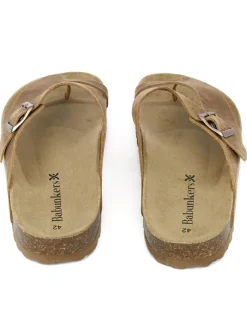 BABUNKERS Family Sandalen & Pantoletten^Leder-Zehentrenner in Braun
