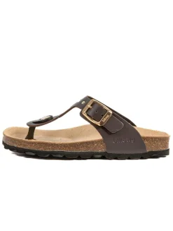 Leder-Zehentrenner in Braun>billowy Online