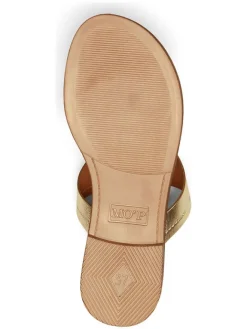 Marc O'Polo Shoes Sandalen^Leder-Zehentrenner in Gold