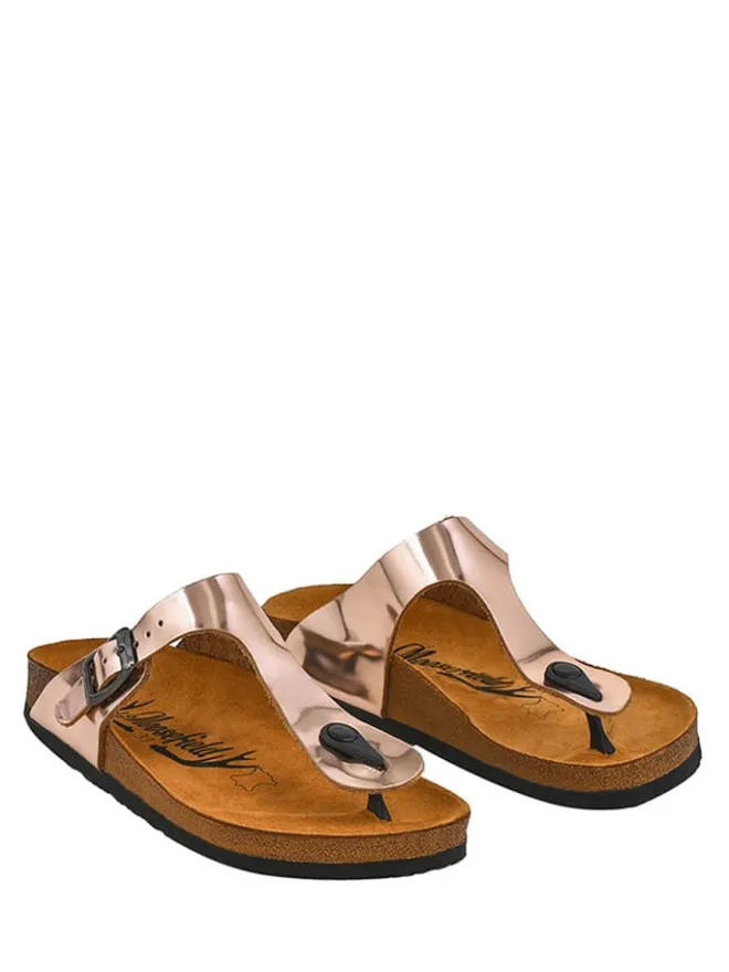 Moosefield Sandalen·Zehensandalen^Leder-Zehentrenner in Rosa