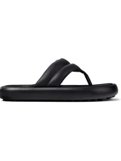 Leder-Zehentrenner in Schwarz><noscript><img width=