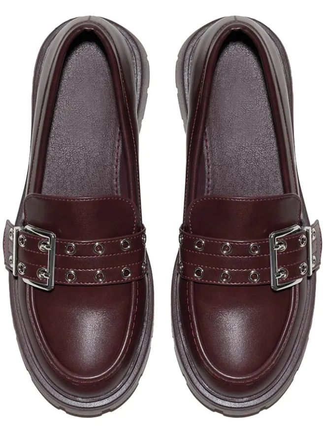 C'M Halbschuhe^Loafer in Bordeaux