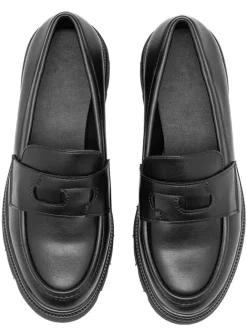 C'M Halbschuhe^Loafer in Schwarz