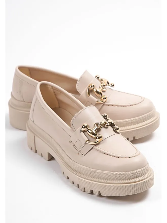 trendyol Halbschuhe^Mokassins in Creme
