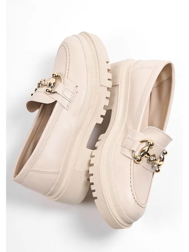 trendyol Halbschuhe^Mokassins in Creme