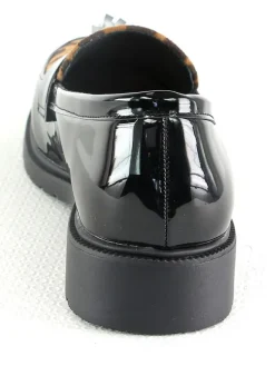 Sixth Sens Halbschuhe^Mokassins in Schwarz/ Hellbraun